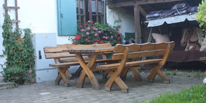Monteurwohnung - PLZ 86381 (Deutschland) - Terasse - Ferienwohnung "Am Scheinerturm"