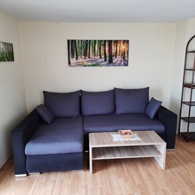 Monteurzimmer: Kleine Wohnung:
Wohnzimmer - Haus am Schroffen