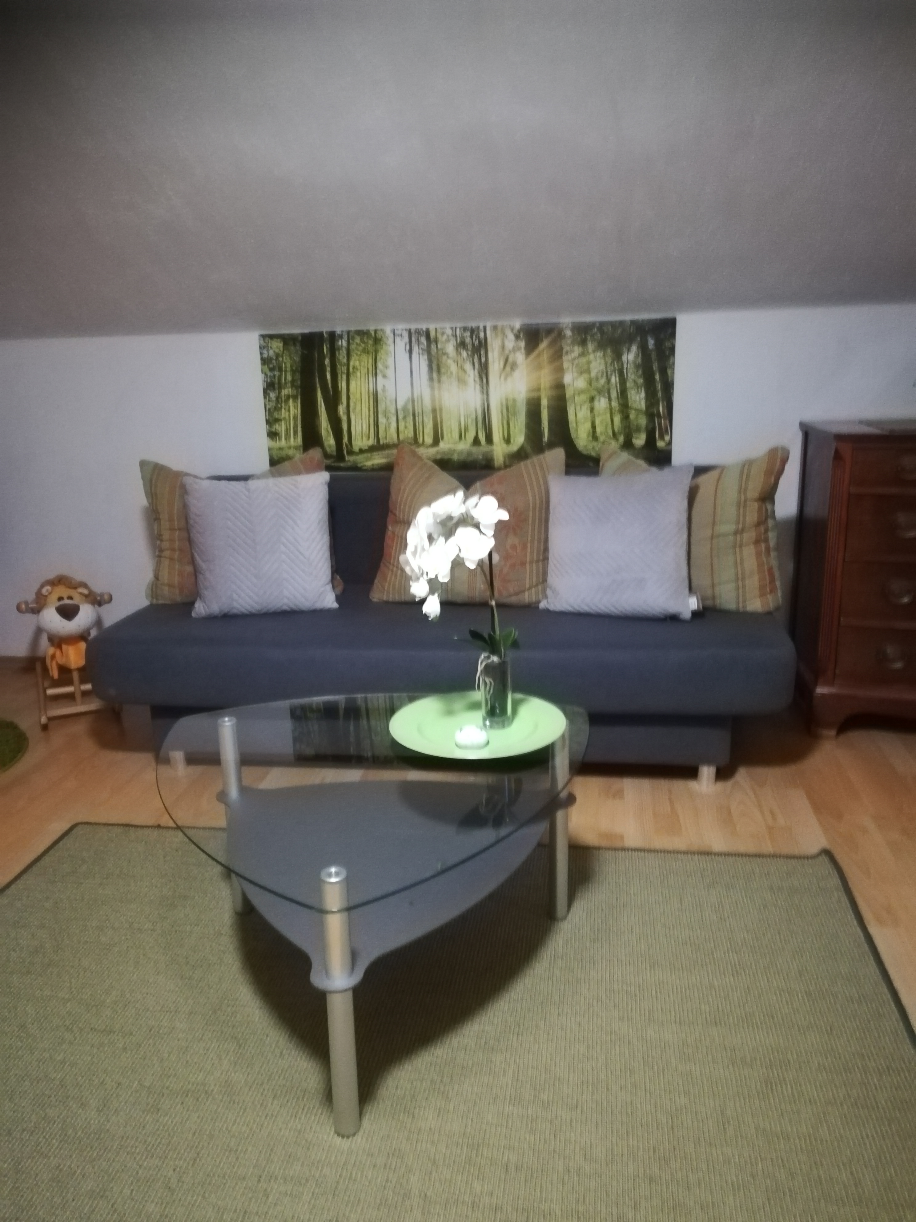 Monteurwohnung - Zugspitze - Wohnzimmer der Monteurunterkunft - Horst