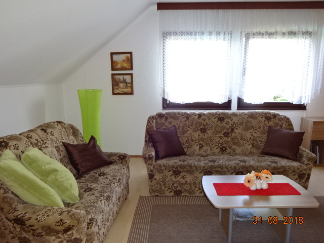 Monteurwohnung - Kühlschrank - Sachsen-Anhalt - Wohnzimmer - Ferienwohnung Kretschmer