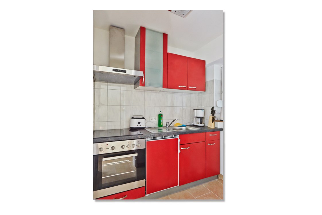 Monteurzimmer: Küche - Apartment 6, vollausgestattete Wohnung für 1 - 3 Personen