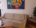 Monteurzimmer: Sofa mit Bettfunktion für 1 oder 2 Personen - fewo-monteur