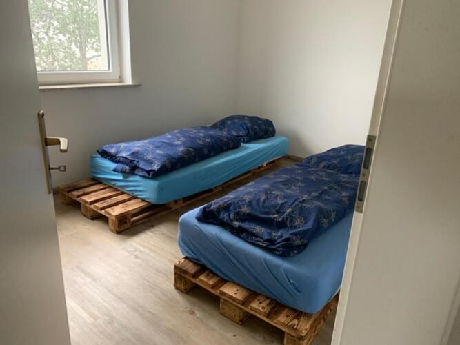Monteurwohnung - Crimmitschau - Schlafzimmer der Monteurwohnung Lumpzig - Monteur Wohnung 2 Schlafplätze 