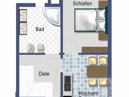 Monteurwohnung - PLZ 72531 (Deutschland) - Grundriss EG - DONAU HOME - Münsingen