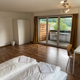 Monteurzimmer: Zimmer mit Balkon - Zimmer mit Gemeinschaftsbad und Küche