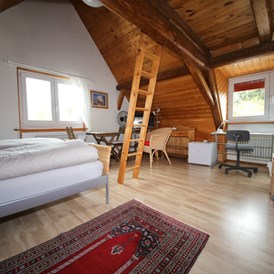 Monteurzimmer: Wohnbereich rustikales Zimmer in Altnau - rustikales Zimmer
