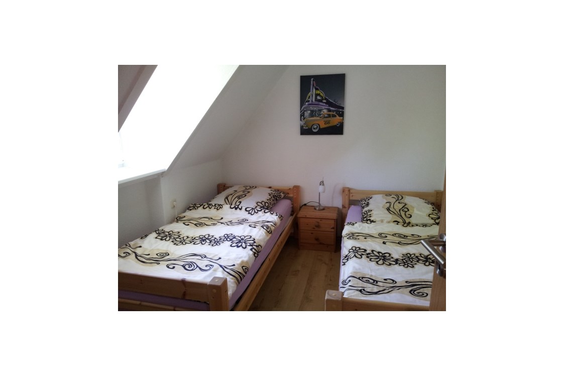 Monteurzimmer: Schlafzimmer 3 mit Sat-TV - "Haus Steffi"