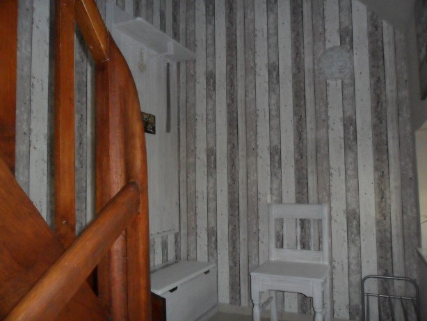 Monteurzimmer: Treppenaufgang zu den Schlafzimmern - "Haus Steffi"