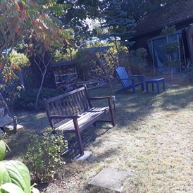 Monteurzimmer: Gartenbereich - Wachter Monteur- / Ferienwohnungen im Frankenwald