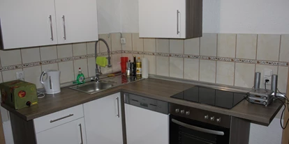 Monteurwohnung - Badezimmer: Gemeinschaftsbad - Wiesbaden - Einbauküche der Monteurwohnung - Michis Monteurzimmer