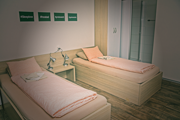 Monteurzimmer: Doppelzimmer mit Du/Wc im Zimmer - SleepBox