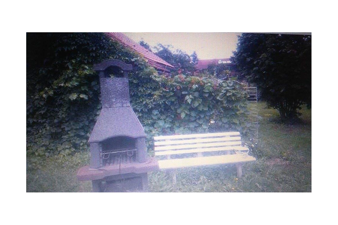Monteurzimmer: Grill mit überdachter sitzecke hinterm haus  - Ferienhaus_sonnenschein