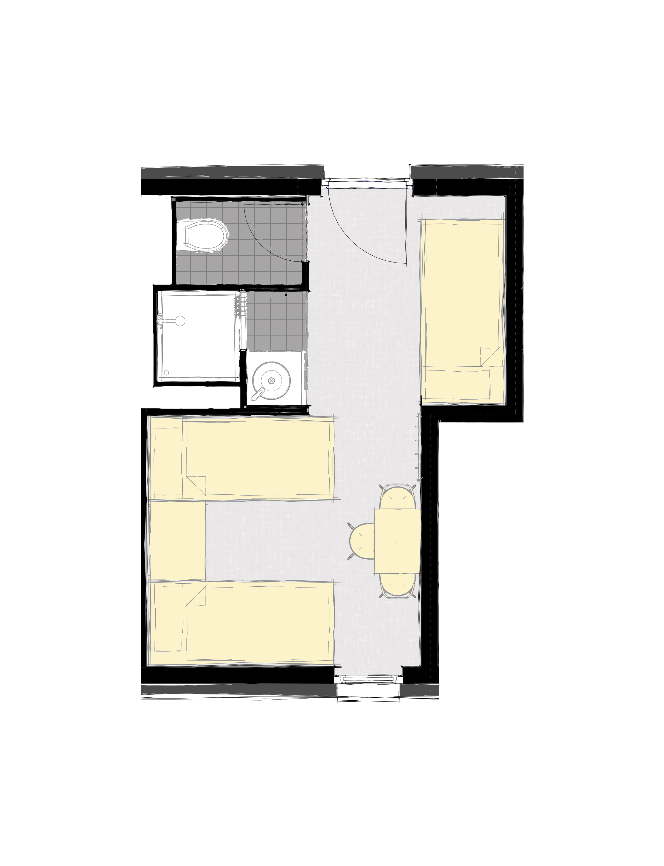 Monteurwohnung - PLZ 71665 (Deutschland) - Drei Bett Zimmer  - Kai Debner