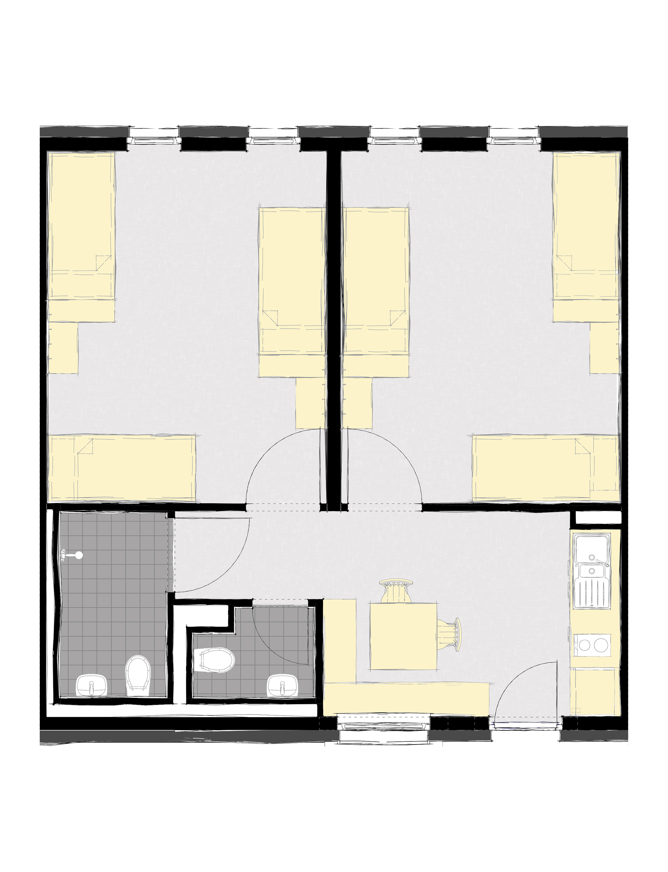 Monteurwohnung - PLZ 71665 (Deutschland) - Apartment 2 Schlafzimmer mit Küche - Kai Debner