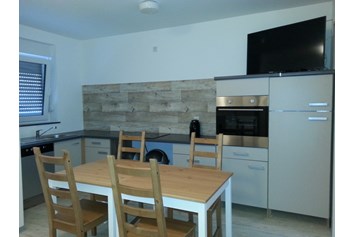 Monteurzimmer: Wohnküche mit Spülmaschine - Monteurzimmer Lampertheim