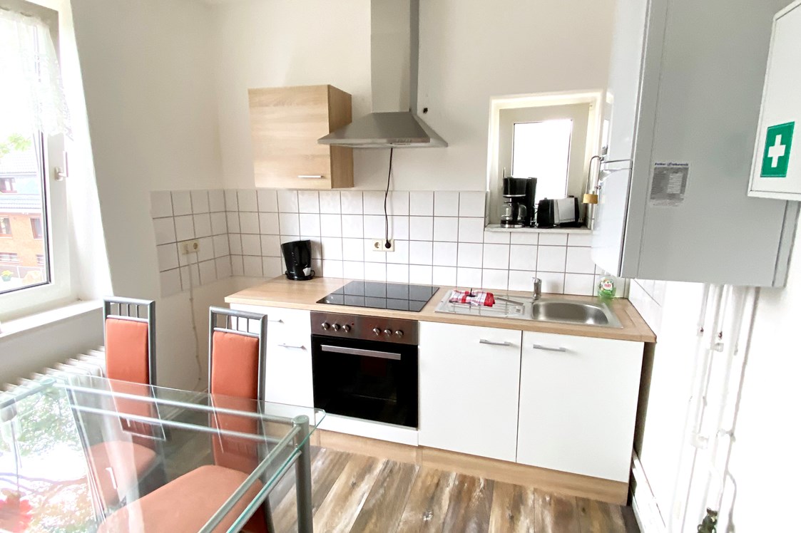 Monteurzimmer: Ansicht Küche - Ideal für Monteure und beruflich Reisende