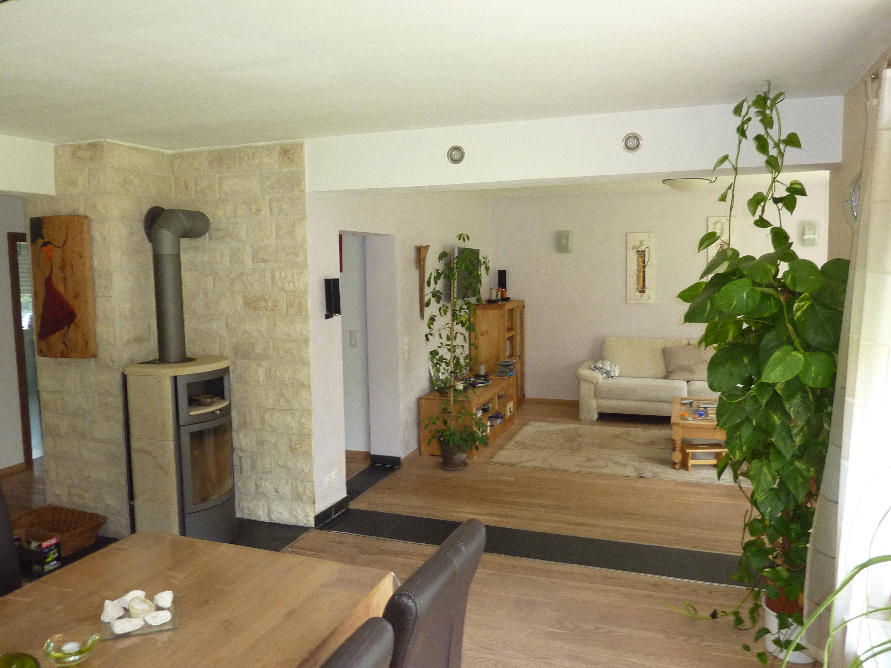 Monteurwohnung - Bettwäsche: Bettwäsche inklusive - Pfalz - Wohn-Essbereich - Landstuhl