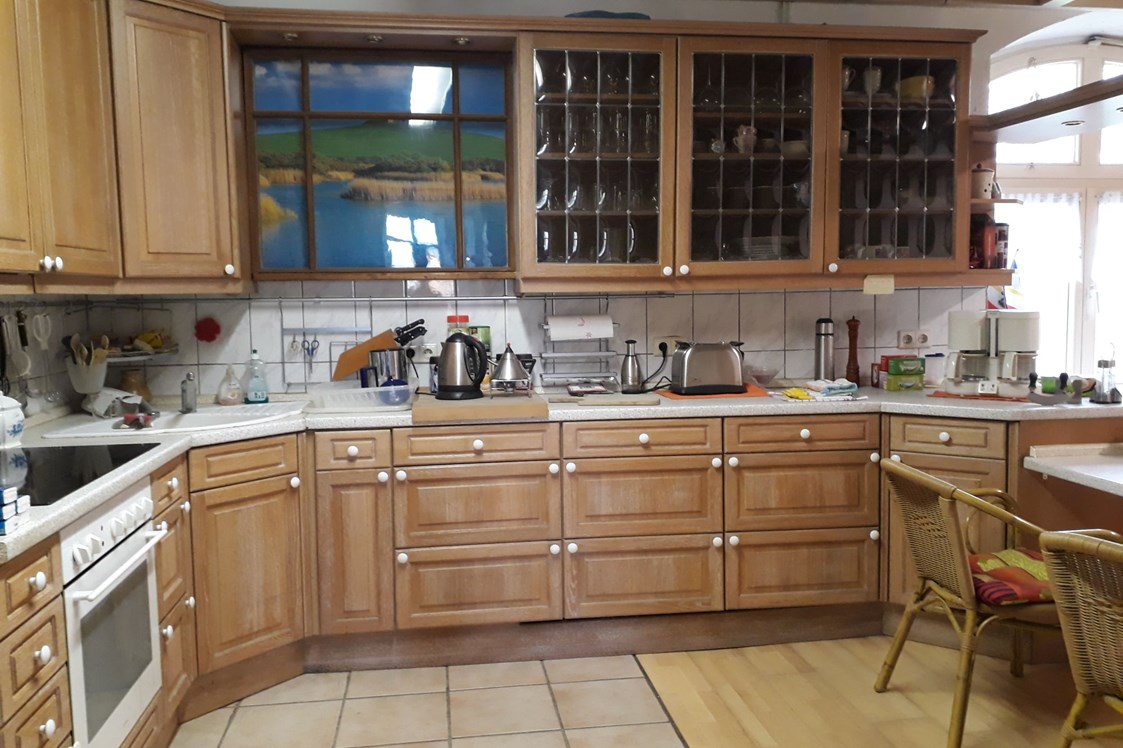Monteurzimmer: voll ausgestattete Küche - Wohnung voll ausgestattet im Gutshaus Alt Krassow