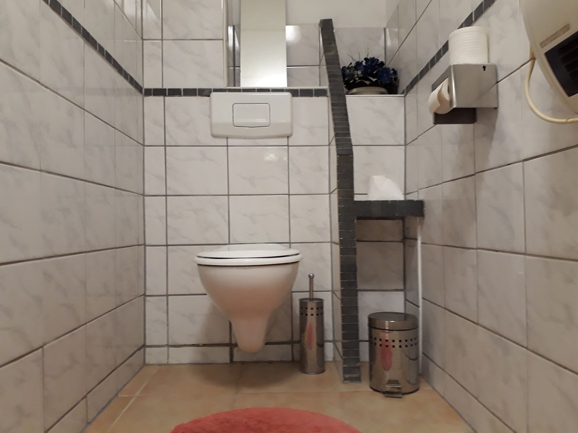 Monteurzimmer: Gäste WC - Wohnung voll ausgestattet im Gutshaus Alt Krassow