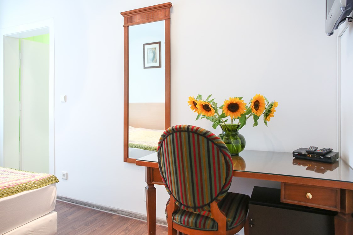 Monteurzimmer: Schreibtisch -  Apartments für 1 oder 2 Personen