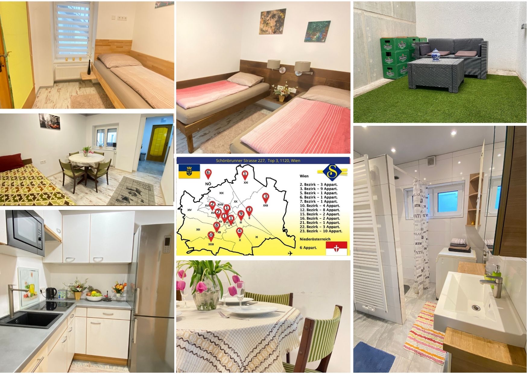 Monteurwohnung - Wien-Stadt Meidling - Senator-Flats Längenfeld   