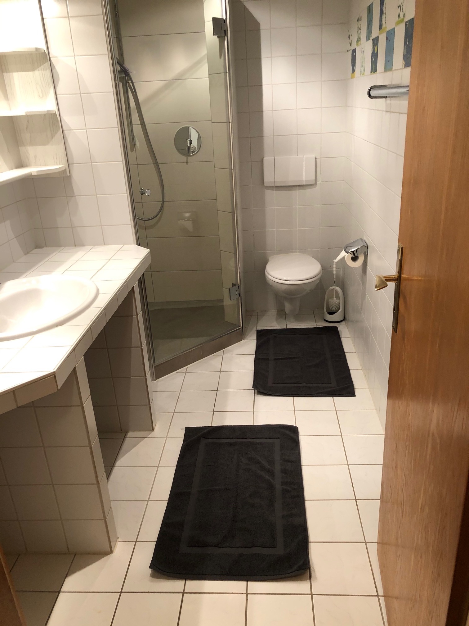 Monteurwohnung - Bettwäsche: Bettwäsche inklusive - Bayern - Badezimmer - Ferienwohnung Am Spenderberg