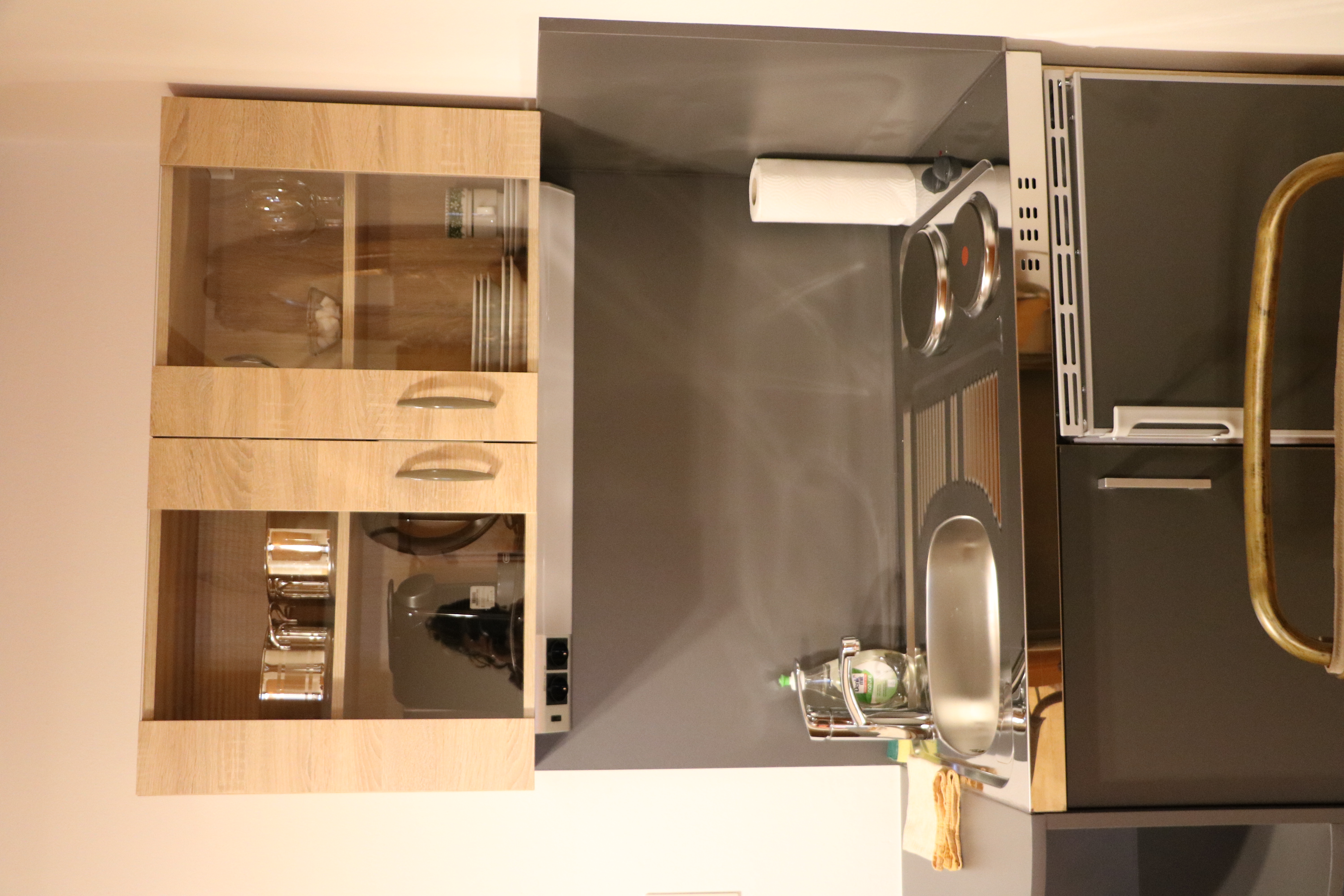 Monteurwohnung - Küche: eigene Küche - Sbg. Salzkammergut - Gasthof Gruber Zimmer 6