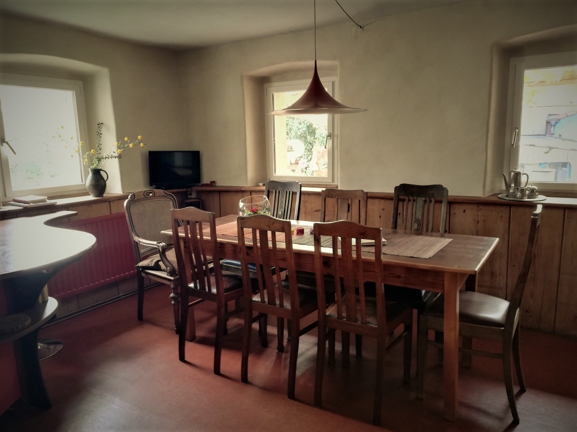 Monteurwohnung - Kulmbach - Die Gemeinschaftsküche - Monteurzimmer - Studentenzimmer - Ferienwohnung im altes Schäferhaus