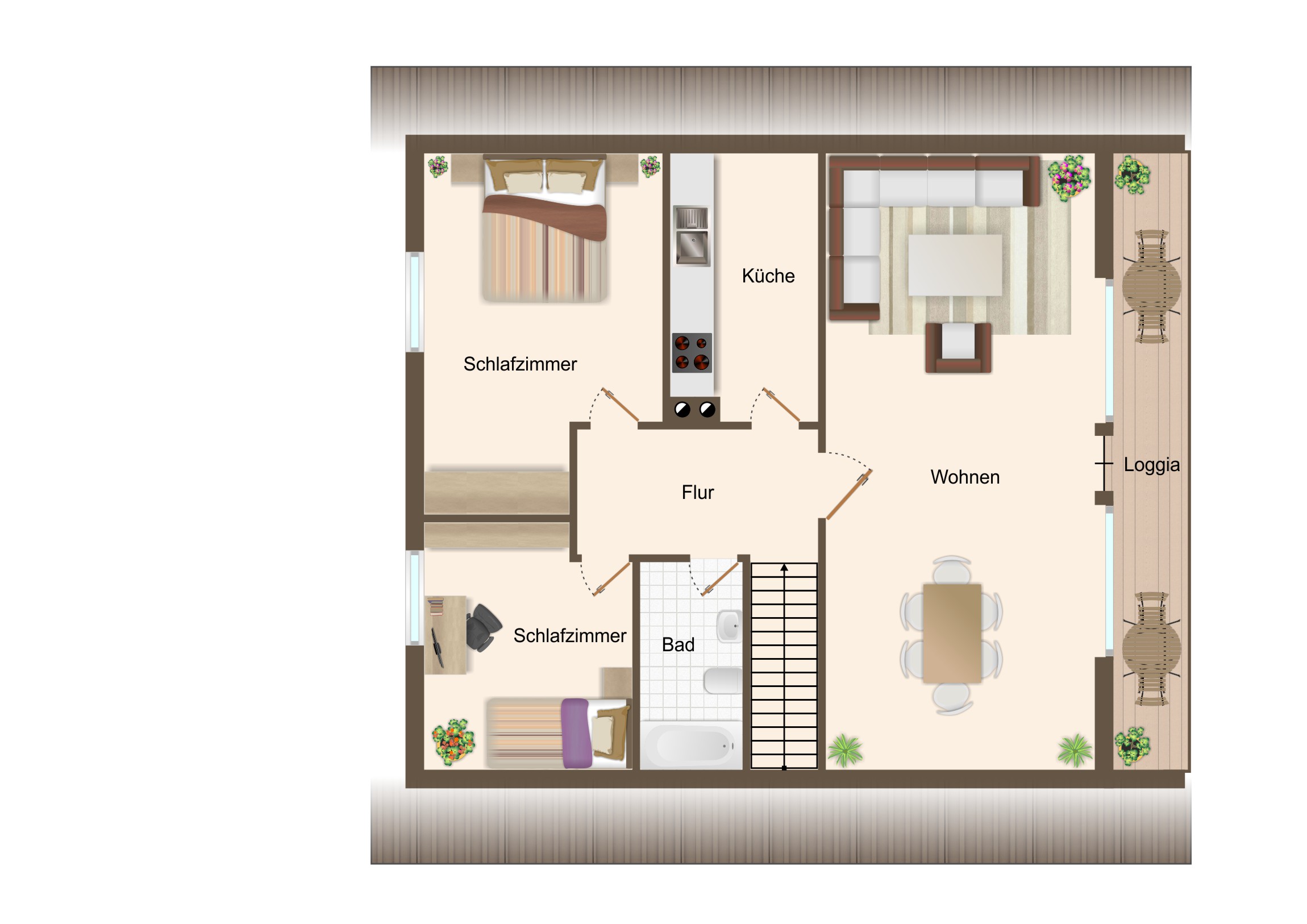 Monteurwohnung - WLAN - Schleswig-Holstein - Monteurwohnung Heiligenhafen 4-6 Personen