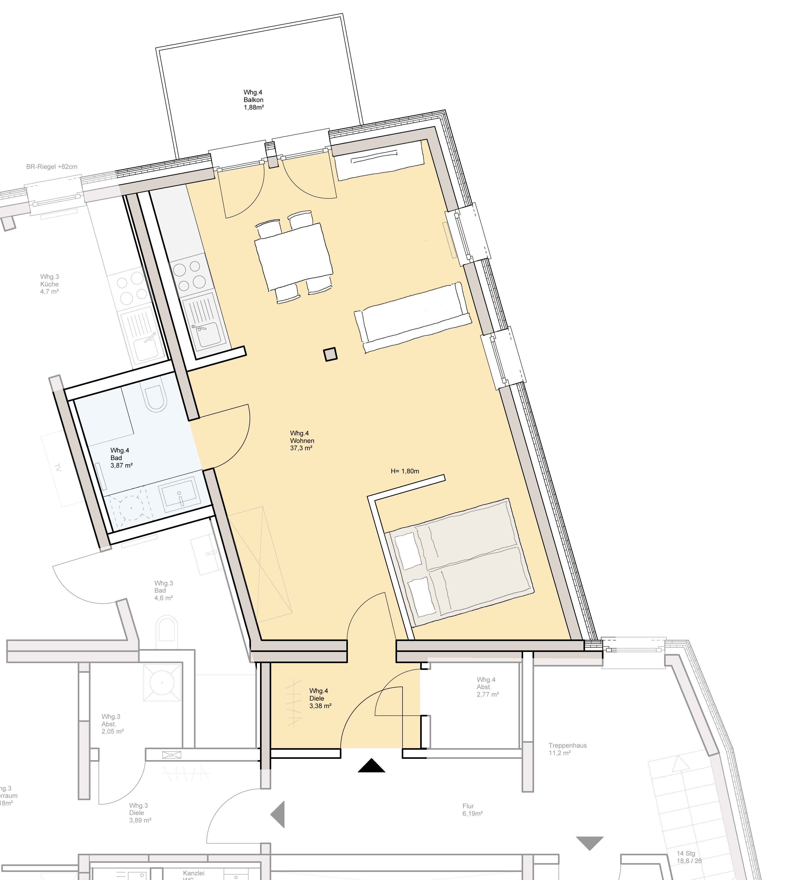 Monteurwohnung - PLZ 36205 (Deutschland) - FeWo Zur Linde