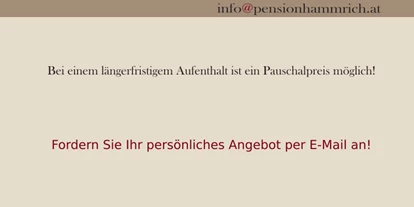 Monteurwohnung - Parkplatz: eigener Parkplatz vorhanden - Österreich - Pension Hammrich