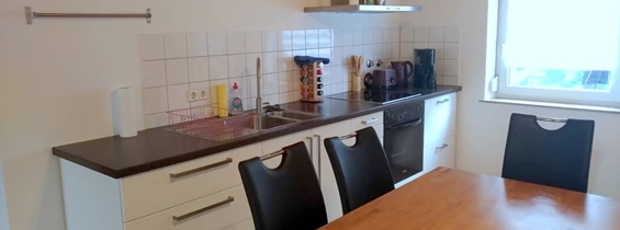 Monteurzimmer: Küche unserer Ferienwohnung "Maja" - Ferienwohnung Maja