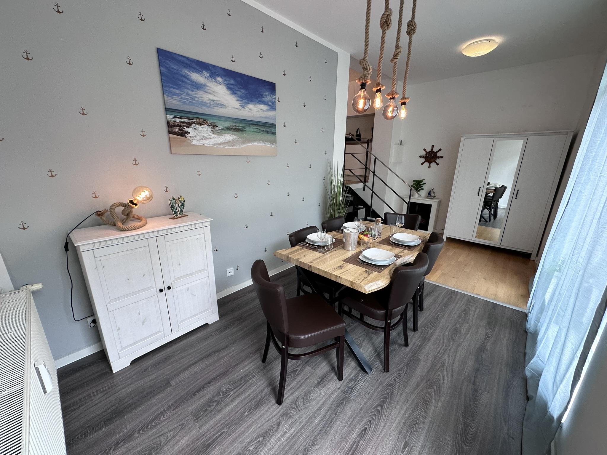 Monteurzimmer: Essbereich - NAUTICA Apartment