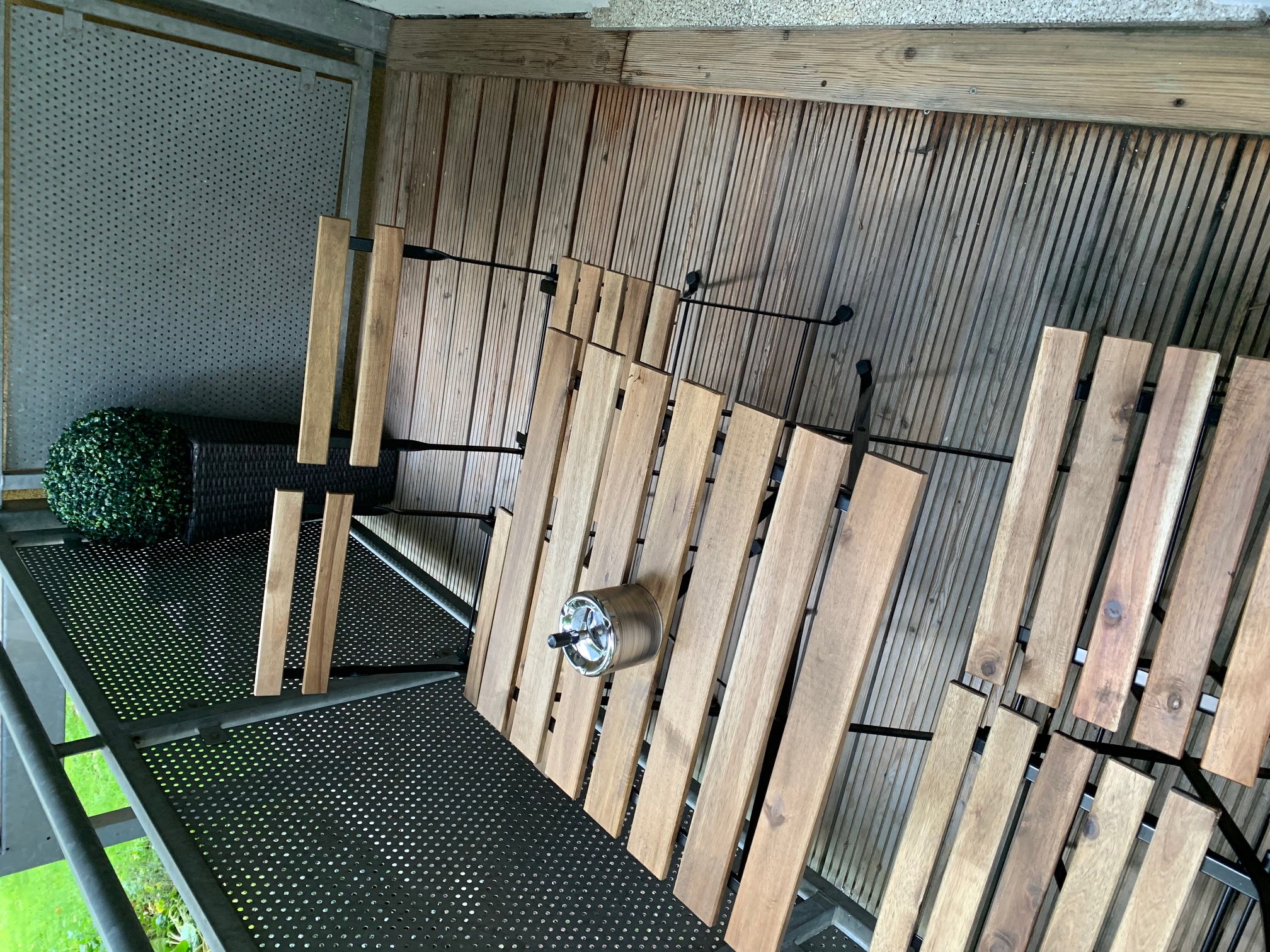 Monteurzimmer: Balkon - NAUTICA Apartment Rostock Innenstadt Balkon bis 6 Personen EG