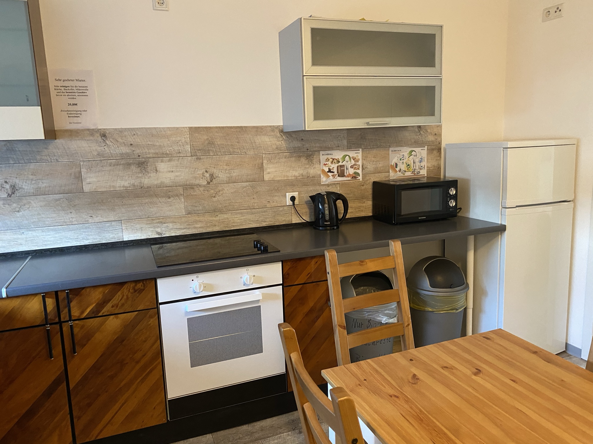 Monteurwohnung - Bettwäsche: Bettwäsche inklusive - Pfalz - Wohnküche - Monteurzimmer Frankenthal