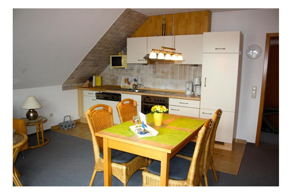 Monteurzimmer: Wohnküche in Wohnung 2 - Ferienwohnungen Südhoff