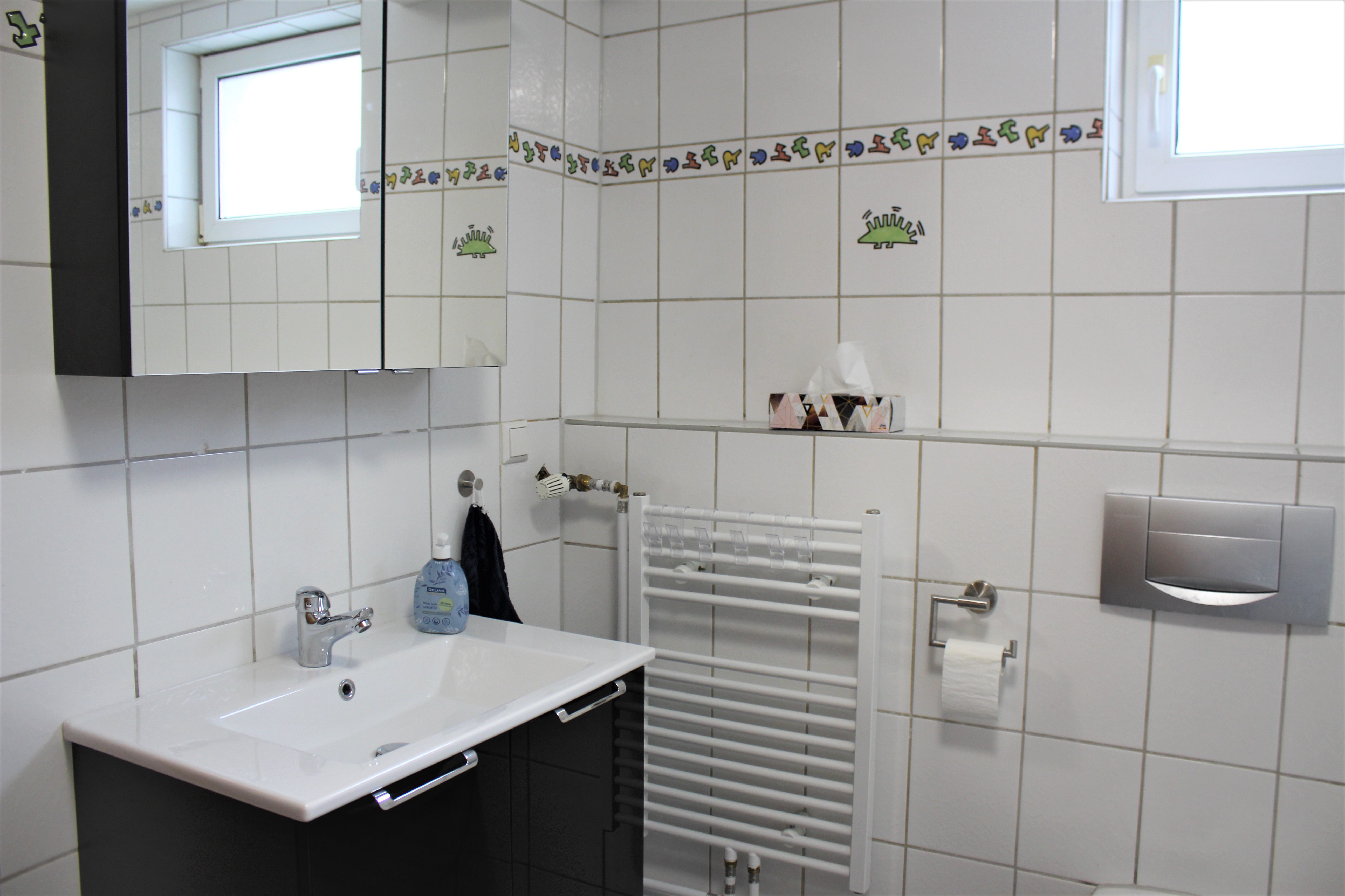 Monteurwohnung - Bettwäsche: Bettwäsche inklusive - Pfalz - Bad - Ferien und Monteurswohnung Morgentau