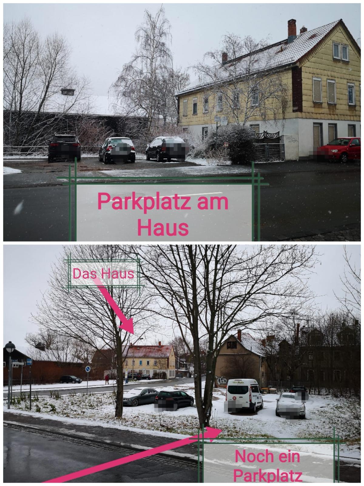 Monteurwohnung - Zimmertyp: Doppelzimmer - Thüringen - Kostenfreie Parkplatz für mehrere Busse direkt am Haus  - 8 Appartements für 4-50 Personen