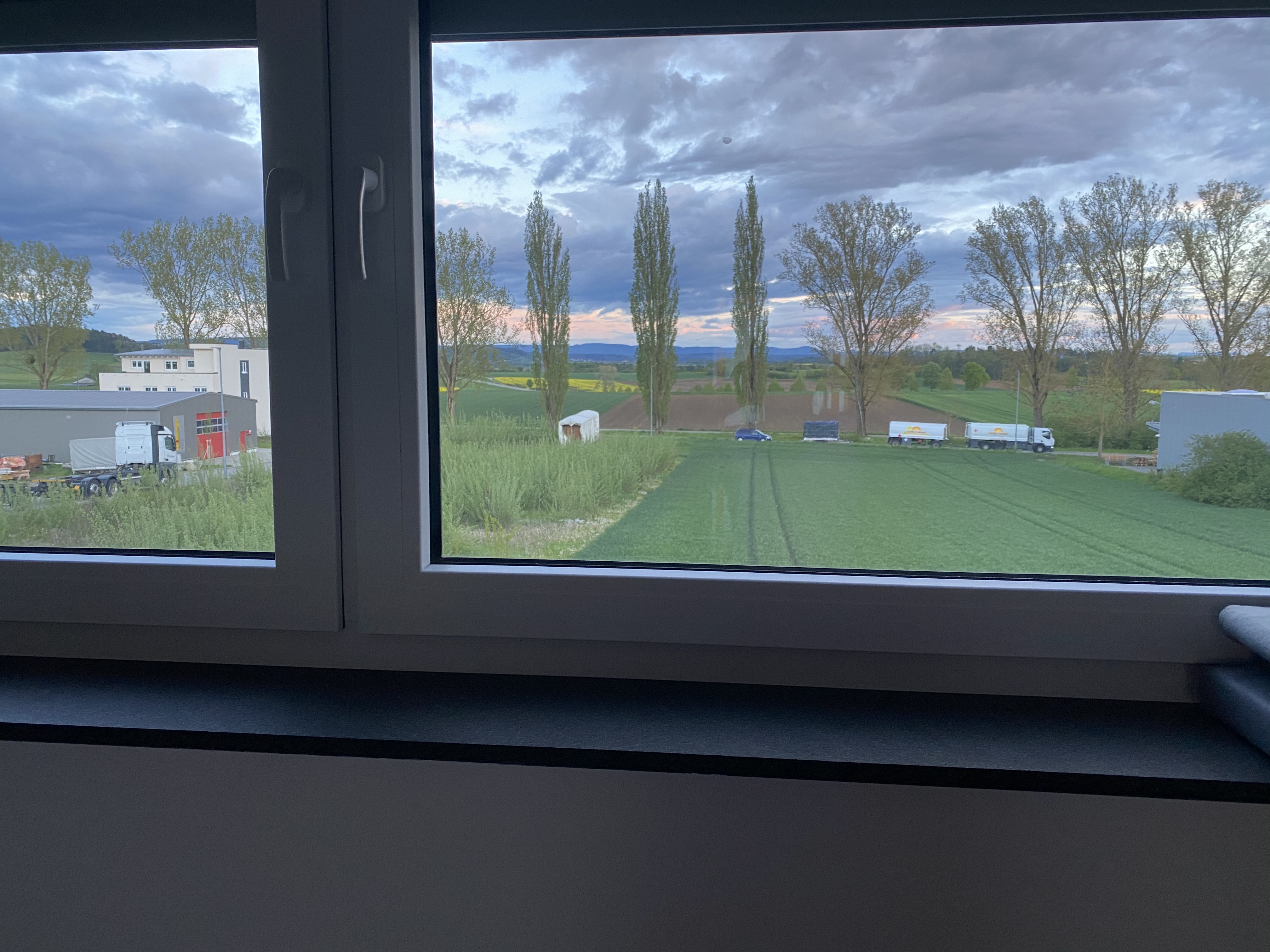 Monteurzimmer: Aussicht von der Küche.  - Monteurzimmer Spatz