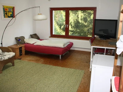 Monteurwohnung - TV - Deutschland - Schlafzimmer der Monteurunterkunft Otterstedter Mühle in Ottersberg im Landkreis Verden. - Otterstedter Mühle