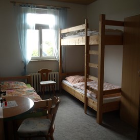 Monteurzimmer: Zimmer 1 
1 - 3 Personen
mit eigenem Bad - Alte Schule Heberndorf