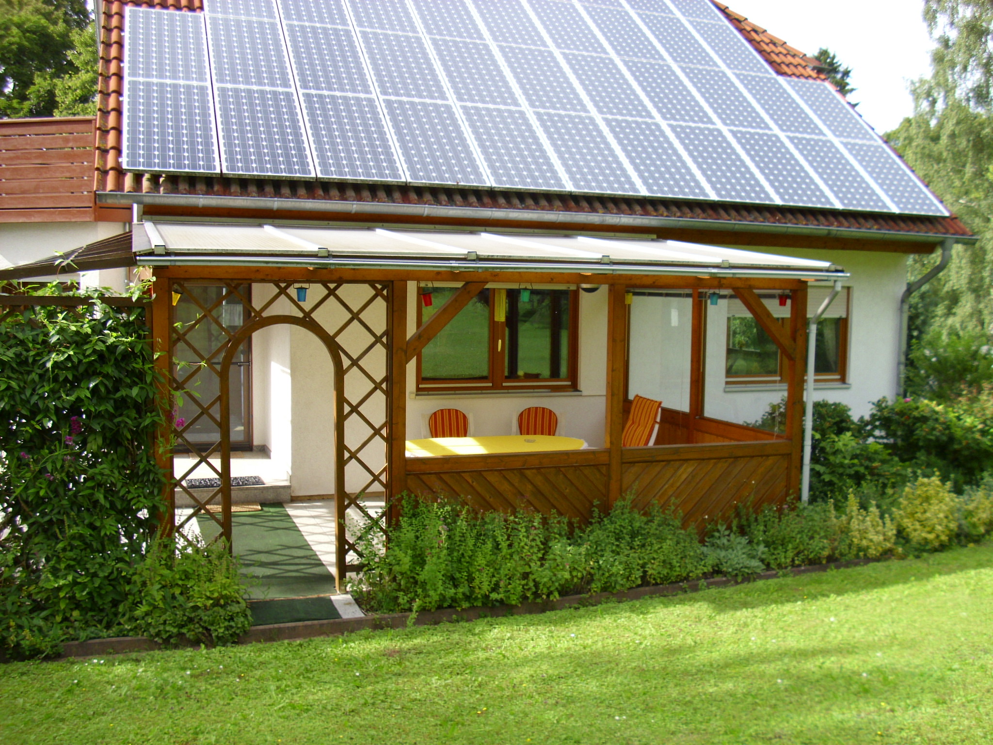 Monteurzimmer: Terrasse - Nadine Brand Ferienhaus Bebra II