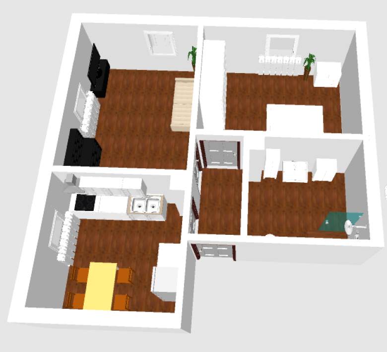Monteurzimmer: 2-Zimmerwohnung 1.Obergeschoss im Mehrfamilienhaus - Wasserschloß