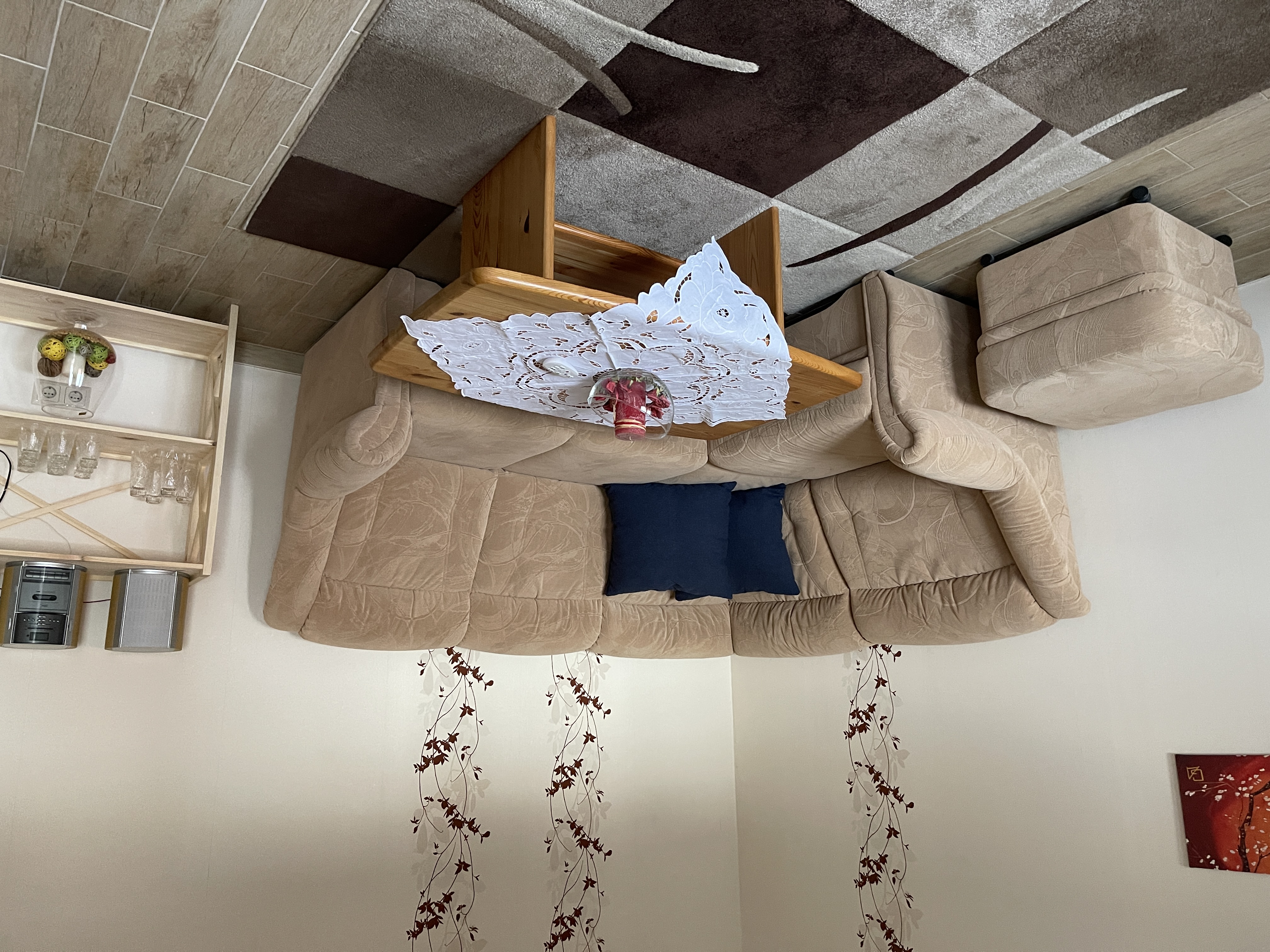 Monteurwohnung - Kühlschrank - Sachsen-Anhalt - Wohnzimmer  - Ferienwohnung Käthchen 