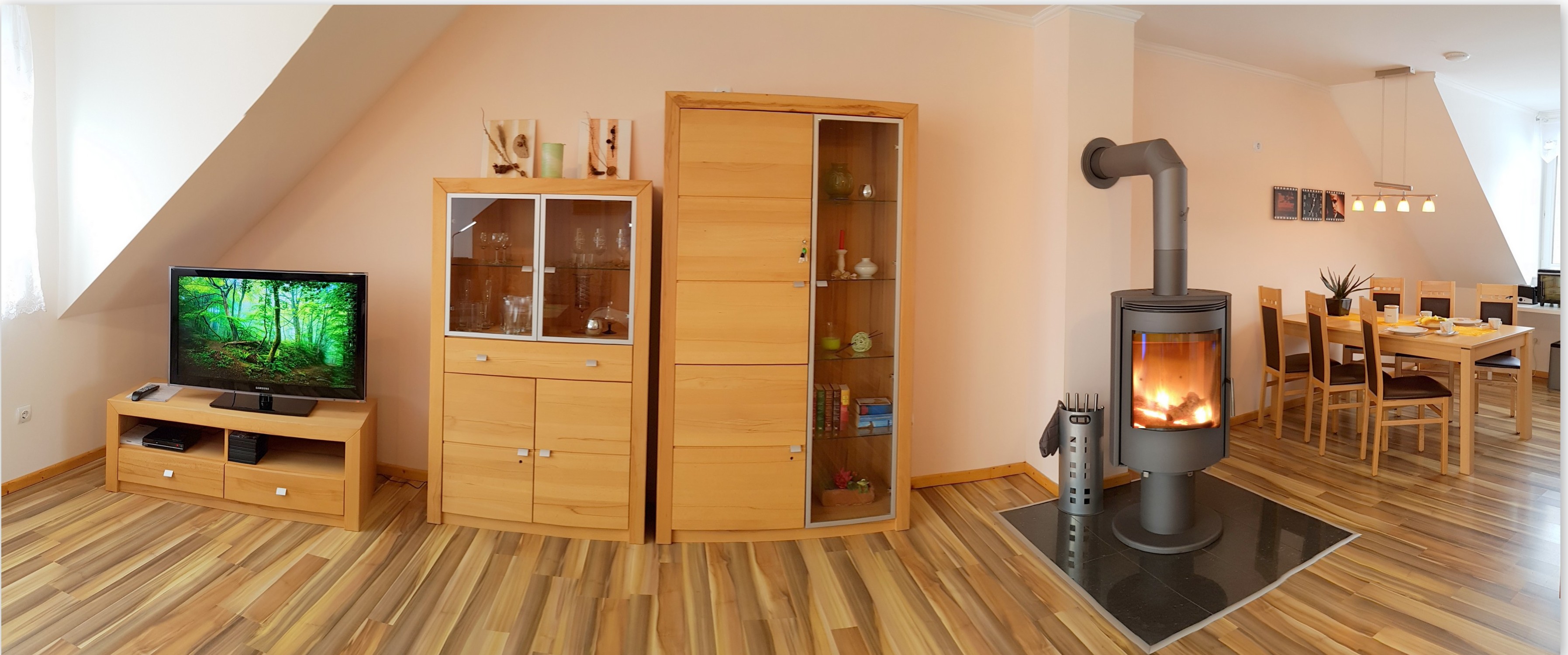 Monteurzimmer: Das Wohnzimmer - fühlen Sie wie sich zu Hause! - Haus Ganzlin bei Plau am See