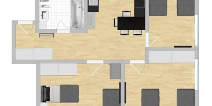 Monteurwohnung - Zimmertyp: Mehrbettzimmer - Rieden (Amberg-Sulzbach) - Grundriss - (SAD131) Liebevoll eingerichtete Monteurwohnung