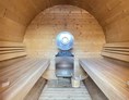 Monteurzimmer: Sauna (innen) - Modernes Mobilheim mit Fass-Sauna und Whirlpool (WA104)