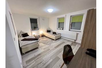 Monteurzimmer: Schlafraum - Moderne Wohnungen für 2-6 Pers mit schnellem Internet