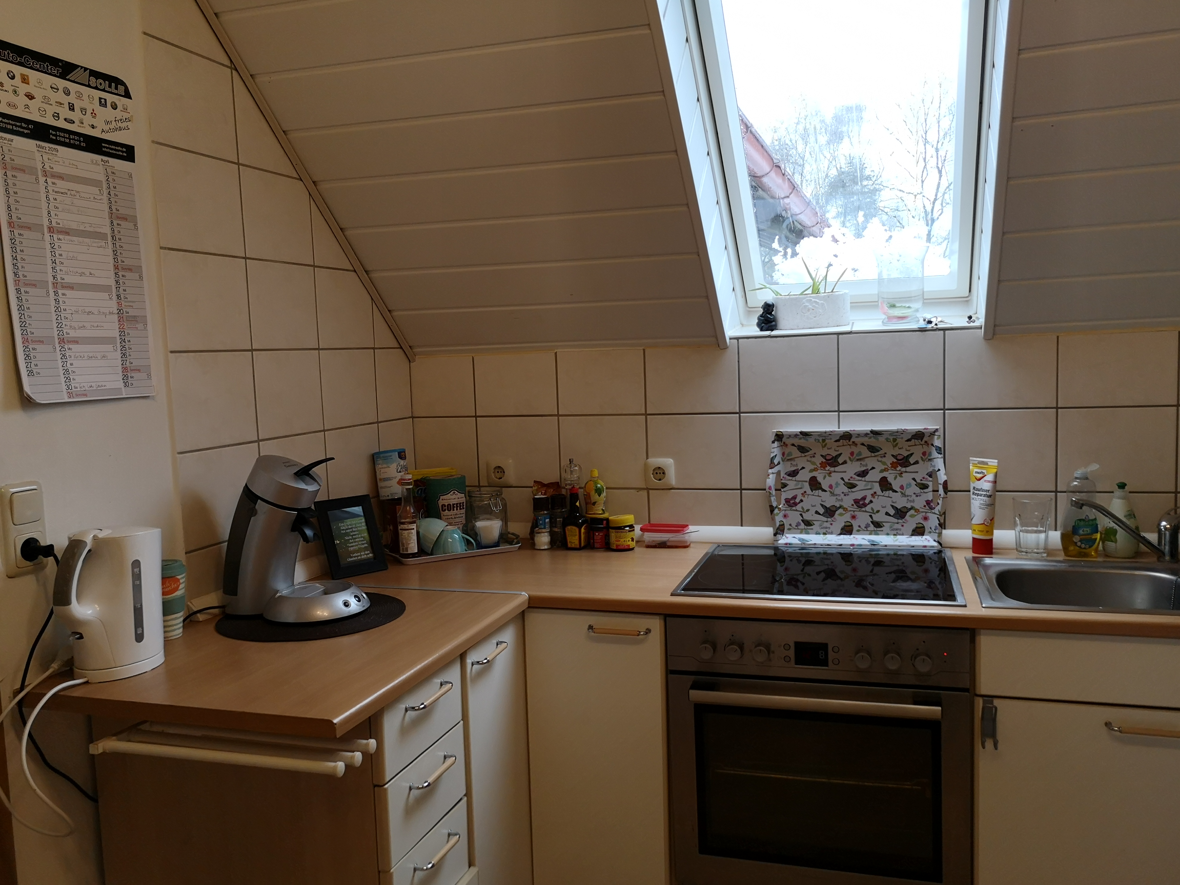 Monteurwohnung - Küche: Küchenmitbenutzung - Nordrhein-Westfalen - Küche  - Blick ins Grüne 