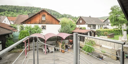 Monteurwohnung - Deggingen - Wendeltreppe zur Wohnung - Ferienwohnung Klenk 2